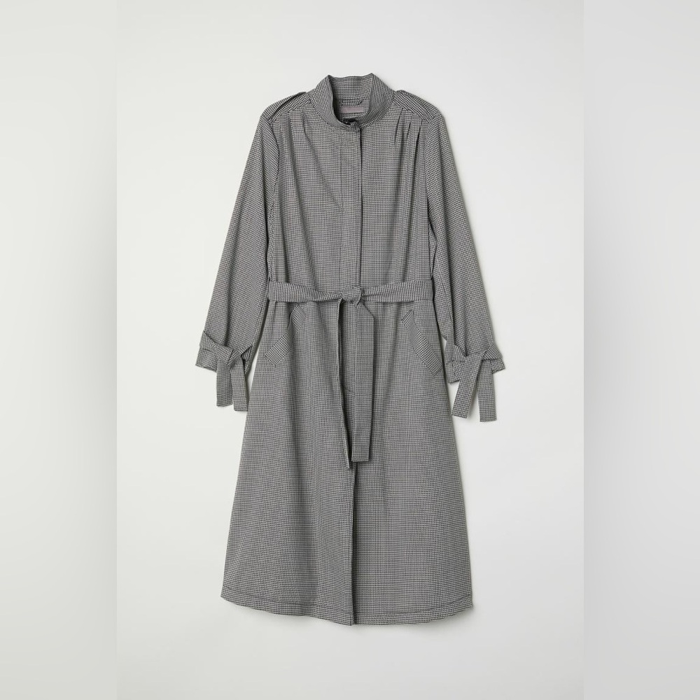 H&M Charcoal Belted Coat